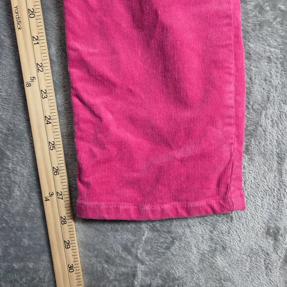 Talbots Pants 12 Petite Pink Corduroy Simply Flattering Straight Preppy Stretch - Picture 7 of 7